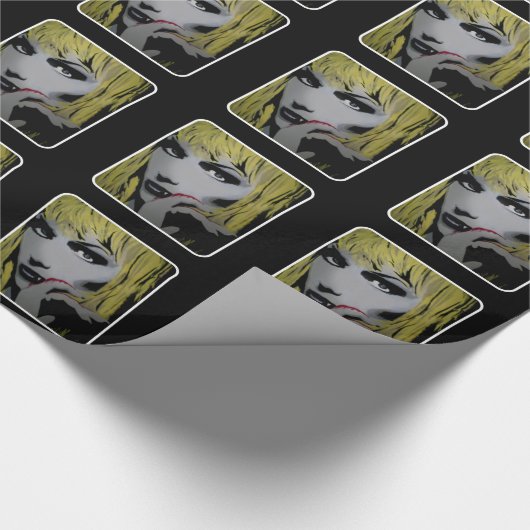 Kus Hard! over glanzend omslagpapier Cadeaupapier (Hoek)