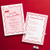 Kus het afscheid Bachelorette Party Kaart