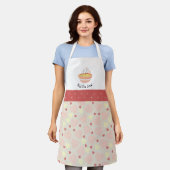 Kus het Cook Cozy Kitchen hart volwassen Schort (Gedragen)