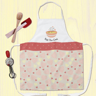 Kus het Cook Cozy Kitchen hart volwassen Schort