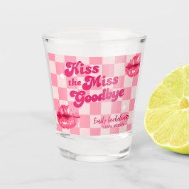 Kus het Miss Goodbye Bachelorette Weekendfeest Shot Glas