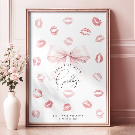 Kus het Miss Goodbye Keepsake Poster