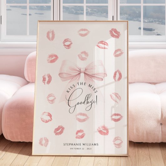 Kus het Miss Goodbye Keepsake Poster