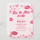 Kus het Miss Goodbye valentijn vrijgezellenfeest Kaart (Voorkant)