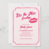 Kus het Miss Goodbye valentijn vrijgezellenfeest Kaart (Voorkant)