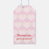 Kus het Miss Goodbye Valentijnse Vrijgezellenfeest Cadeaulabel (Achterkant)