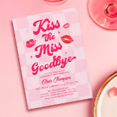 Kus het Miss Goodbye Vrijgezellenfeest Kaart