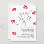 Kus het Miss Goodbye vrijgezellenfeest Kaart (Voorkant)