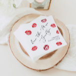 Kus het Miss Goodbye vrijgezellenfeest Servet<br><div class="desc">Kiss the Miss Goodbye Bachelorette party Napkins Matching items zijn beschikbaar.</div>