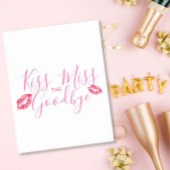 Kus het missen afscheid spel poster