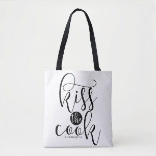 Kus het moderne script van Cook gepersonaliseerd Tote Bag