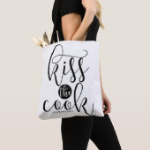Kus het moderne script van Cook gepersonaliseerd Tote Bag (Dichtbij)