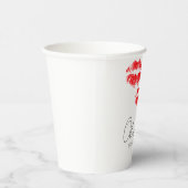 Kus het vrijgezellenfeest van het missen afscheid papieren bekers (Rechts)