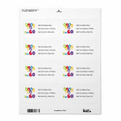 Kus, ik ben 60-jarige overhemden en cadeautjes. etiket (Full Sheet)