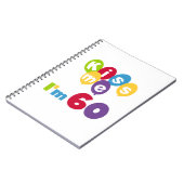 Kus, ik ben 60-jarige overhemden en cadeautjes. notitieboek (Linkerzijde)