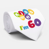 Kus, ik ben 60-jarige overhemden en cadeautjes. stropdas (Opgerold)