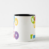 Kus, ik ben 60-jarige overhemden en cadeautjes. tweekleurige koffiemok (Center)