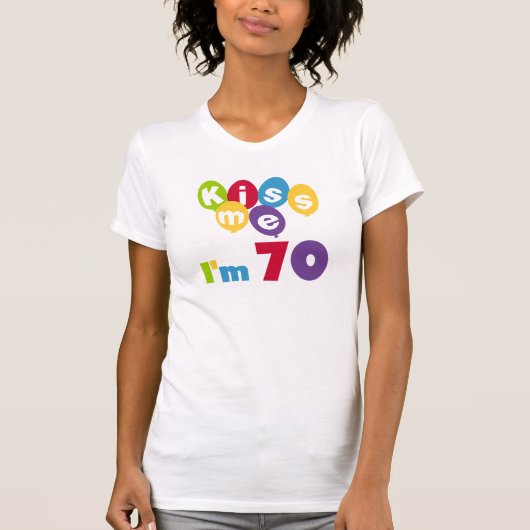 Kus, ik ben 70 T-shirts en cadeautjes op de dag va (Voorkant)