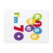 Kus, ik ben 70 T-shirts en cadeautjes op de dag va Magneet (Horizontaal)