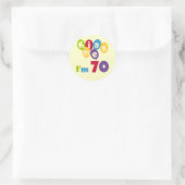 Kus, ik ben 70 T-shirts en cadeautjes op de dag va Ronde Sticker (Tas)