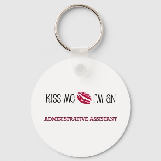 Kus, ik ben een administratief assistent. sleutelhanger (Voorkant)