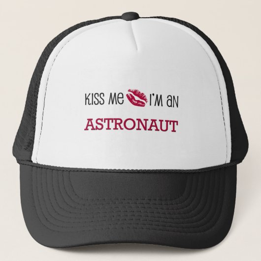 Kus, ik ben een ASTRONAUT Trucker Pet (Voorkant)