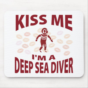 Kus, ik ben een diepe Zee duiker. Muismat