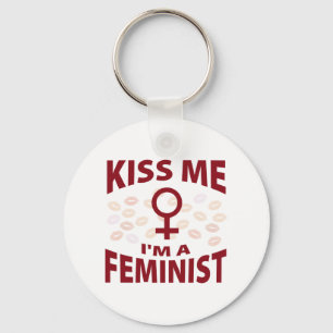 Kus, ik ben een feministe. sleutelhanger