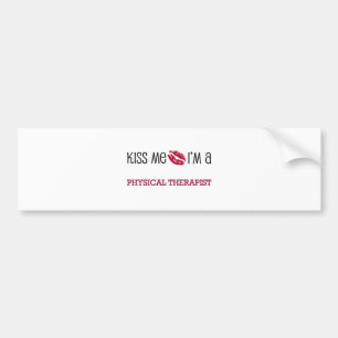 Kus, ik ben een FYSIEKE THERAPIST Bumpersticker