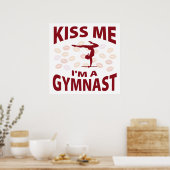 Kus, ik ben een gymnast. poster (Keuken)