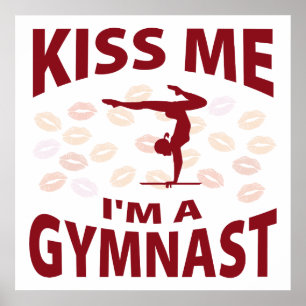 Kus, ik ben een gymnast. poster