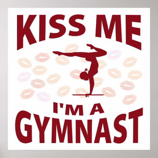 Kus, ik ben een gymnast. poster (Voorkant)