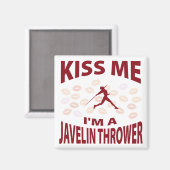 Kus, ik ben een Javelin Thrower Magneet (Voorkant / Achterkant)