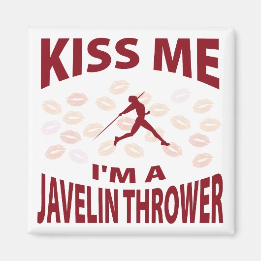 Kus, ik ben een Javelin Thrower Magneet (Voorkant)