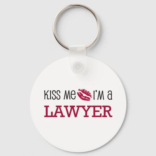 Kus, ik ben een LAWYER Sleutelhanger (Voorkant)