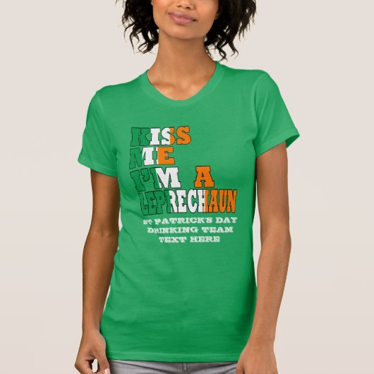 Kus Ik ben een Leprechaun T-shirt (Voorkant)