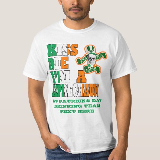 Kus Ik ben een Leprechaun T-shirt (Voorkant)