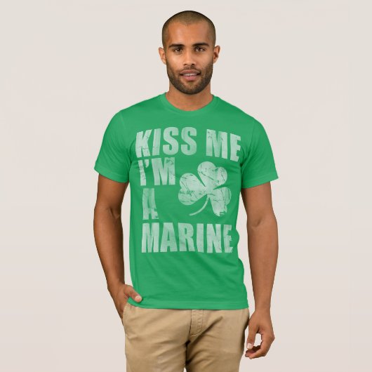 Kus, ik ben een marinier. t-shirt (Voorkant volledig)