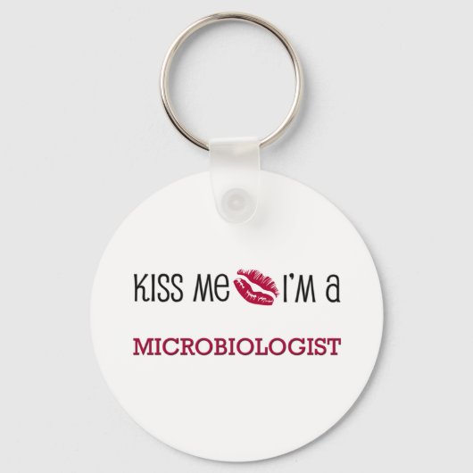 Kus, ik ben een MICROBIOLOGIST Sleutelhanger (Voorkant)