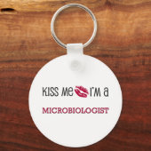 Kus, ik ben een MICROBIOLOGIST Sleutelhanger (Voorkant)