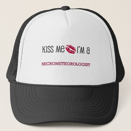 Kus, ik ben een MICROMETEOROLOGIST Trucker Pet (Voorkant)