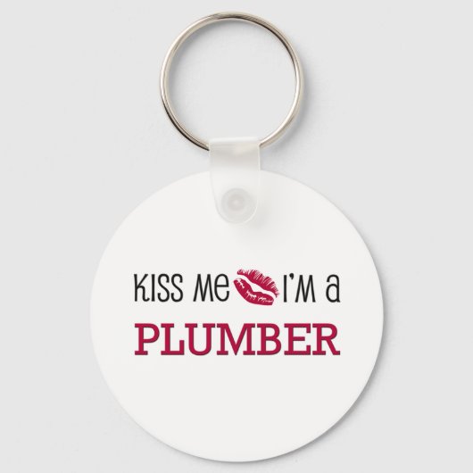 Kus, ik ben een PLUMBER. Sleutelhanger (Voorkant)