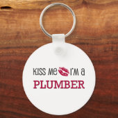 Kus, ik ben een PLUMBER. Sleutelhanger (Voorkant)