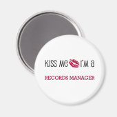 Kus, ik ben een RECORDS MANAGER Magneet (Voorkant / Achterkant)