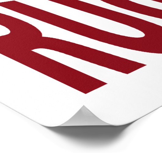 Kus, ik ben een Rugby-speler Poster (Hoek)