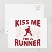 Kus, ik ben een runner. briefkaart (Voorkant / Achterkant)