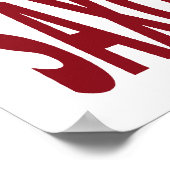 Kus, ik ben een saxofone speler poster (Hoek)