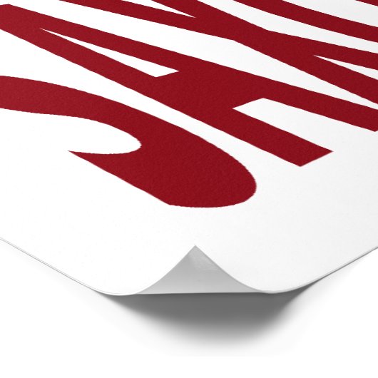 Kus, ik ben een saxofone speler poster (Hoek)