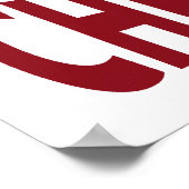 Kus, ik ben een schaakspeler. poster (Hoek)