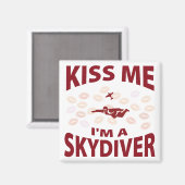 Kus, ik ben een Skydiver. Magneet (Voorkant / Achterkant)